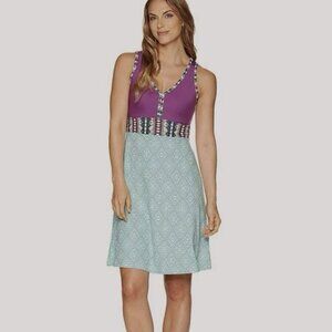 MARMOT Becca Clear Sky Violet Multicolor Athletic Sleeveless Dress Size XS